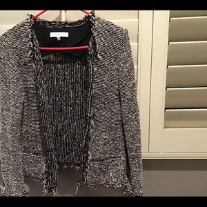 Iro open tweed jacket